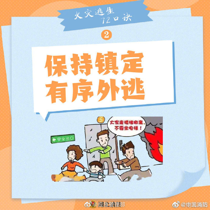 【火灾逃生怎么办？牢记“72字”消防口诀】