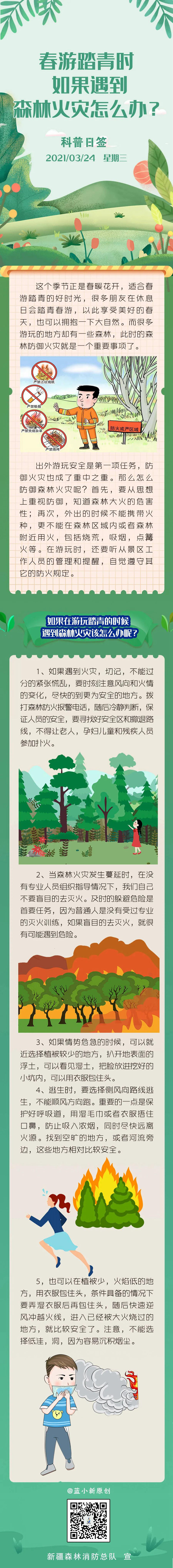 春游踏青遇到森林火灾怎么办？
